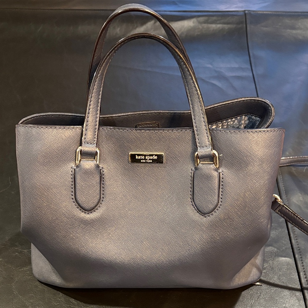 Kate Spade Navy Leather Satchel